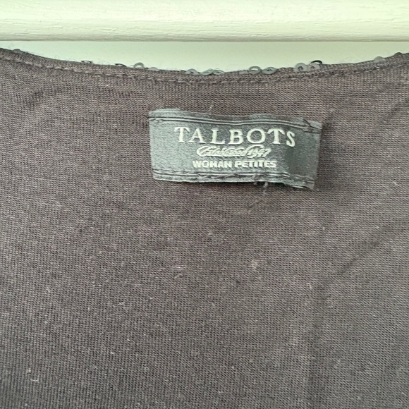 Black sequin tank top from Talbot Sz WP1X - Picture 3 of 4